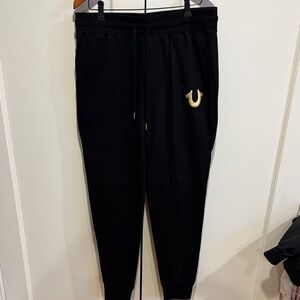True Religion Joggers - Gold Logo